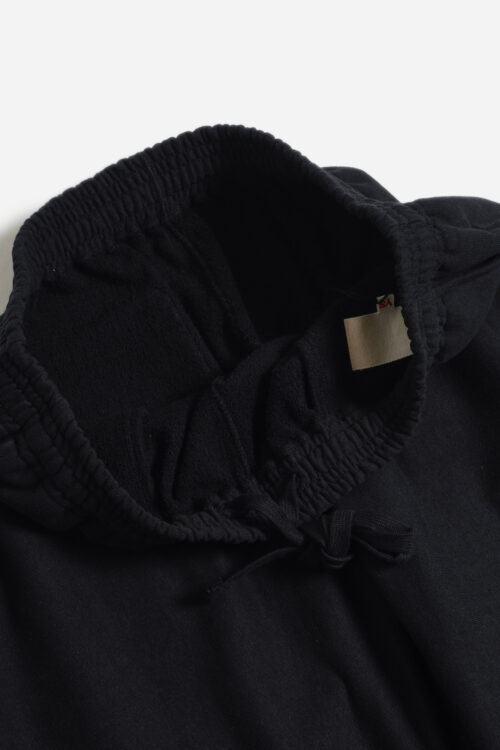 ATHLETIC PANTS - ORIGINAL LOOP WHEEL KNIT FABRIC - BLACK