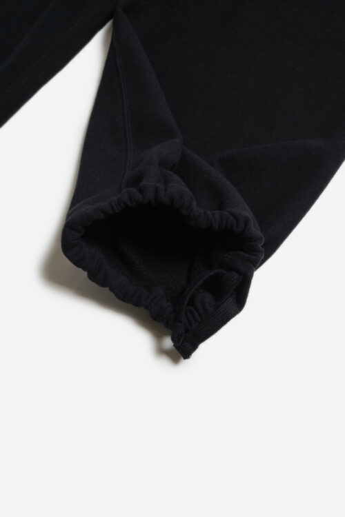 ATHLETIC PANTS - ORIGINAL LOOP WHEEL KNIT FABRIC - BLACK