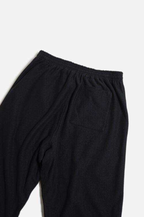 ATHLETIC PANTS - ORIGINAL LOOP WHEEL KNIT FABRIC - BLACK