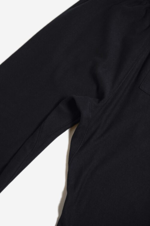ATHLETIC PANTS - ORIGINAL LOOP WHEEL KNIT FABRIC - BLACK