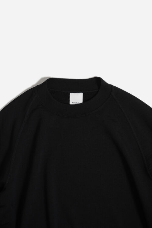 SUPER 140'S MELINO WOOL CREWNECK SWEAT BLACK
