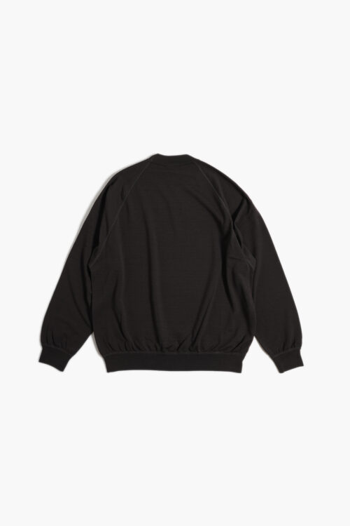SUPER 140'S MELINO WOOL CREWNECK SWEAT BROWN