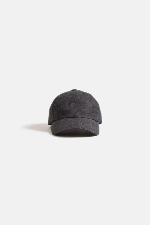 HORSETAIL CAP BLACK DENIM