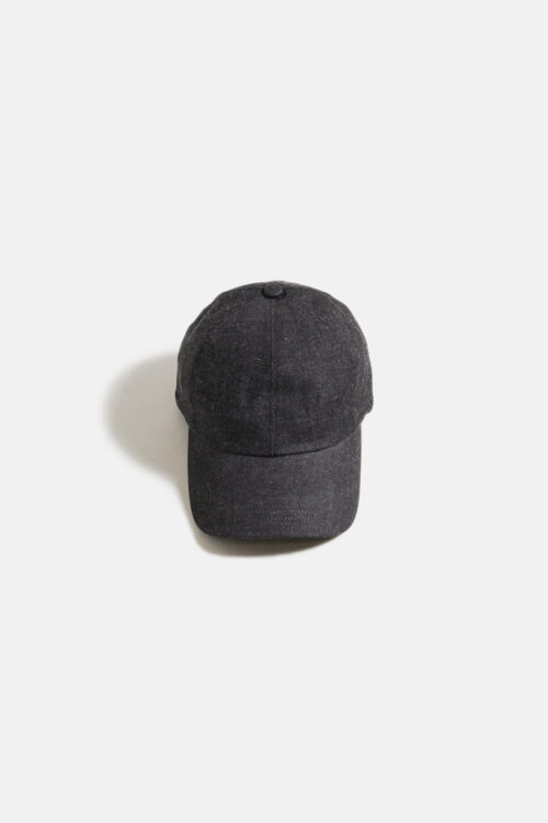 HORSETAIL CAP BLACK DENIM