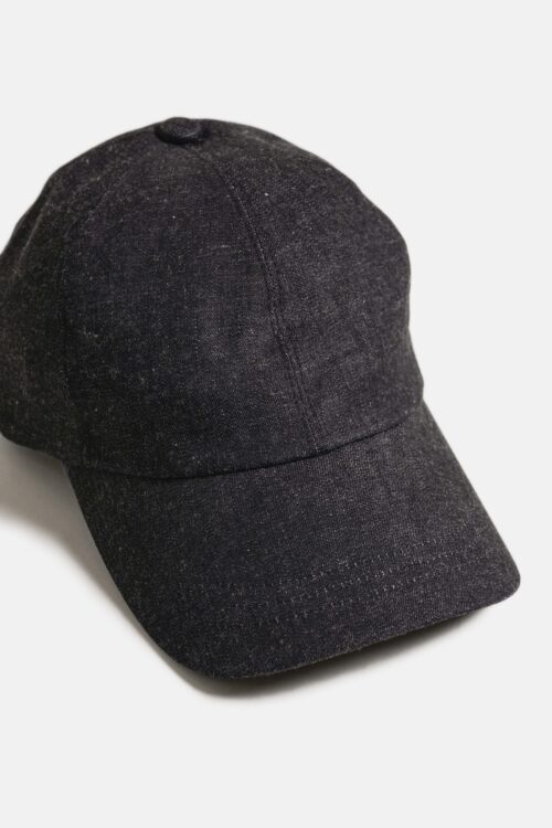 HORSETAIL CAP BLACK DENIM