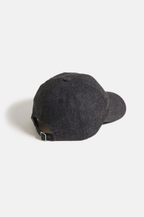 HORSETAIL CAP BLACK DENIM