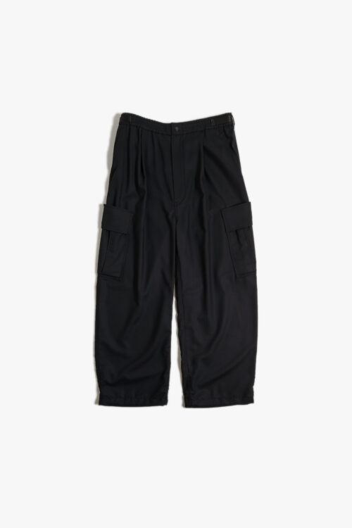 P12 TECHNO WOOL UTILITY PANTS BLACK