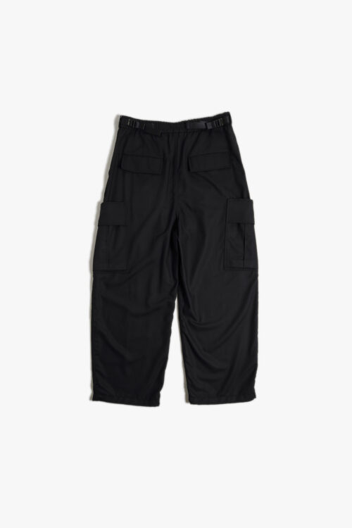 P12 TECHNO WOOL UTILITY PANTS BLACK