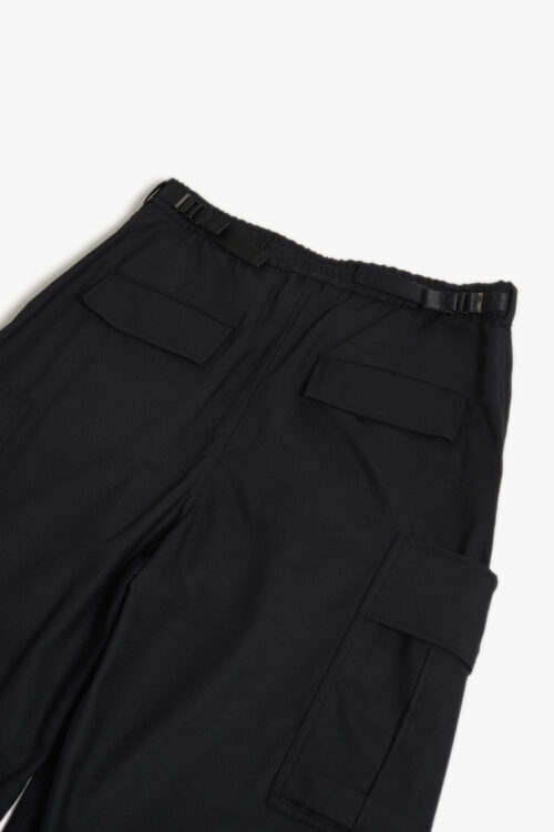 P12 TECHNO WOOL UTILITY PANTS BLACK