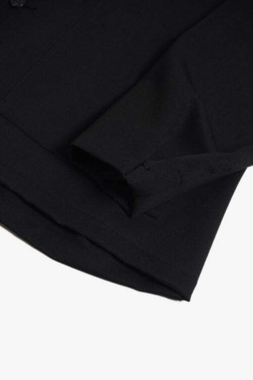 WOOL GABARDINE COVERALL JACKET BLACK