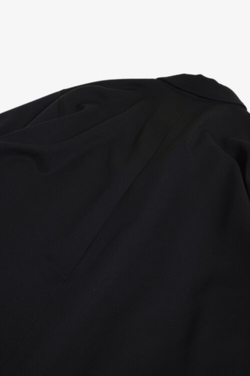 WOOL GABARDINE COVERALL JACKET BLACK