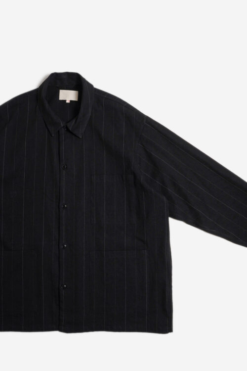 WORK SHIRT - LINEN × COTTON × SILK - STRIPE