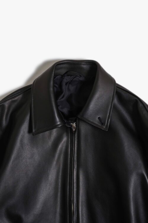 ZIP BLOUSON - HIMALAYAN SHEEP - BLACK