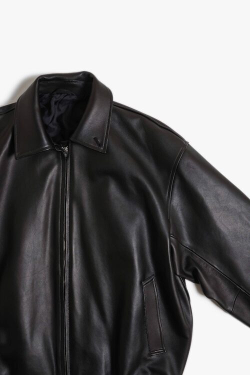 ZIP BLOUSON - HIMALAYAN SHEEP - BLACK