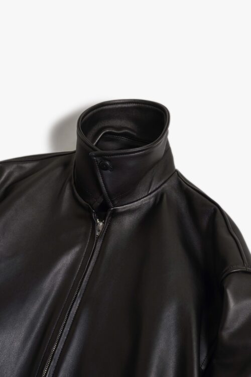 ZIP BLOUSON - HIMALAYAN SHEEP - BLACK