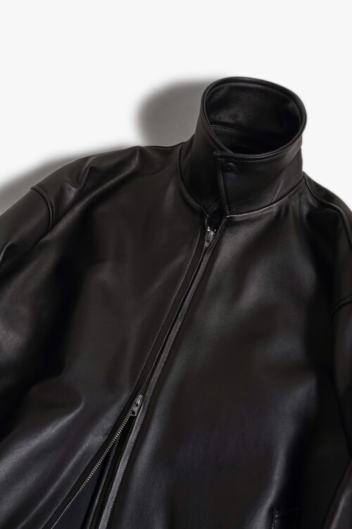 ZIP BLOUSON - HIMALAYAN SHEEP - BLACK