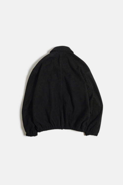 ZIP BLOUSON - SHEEP SUEDE - BLACK