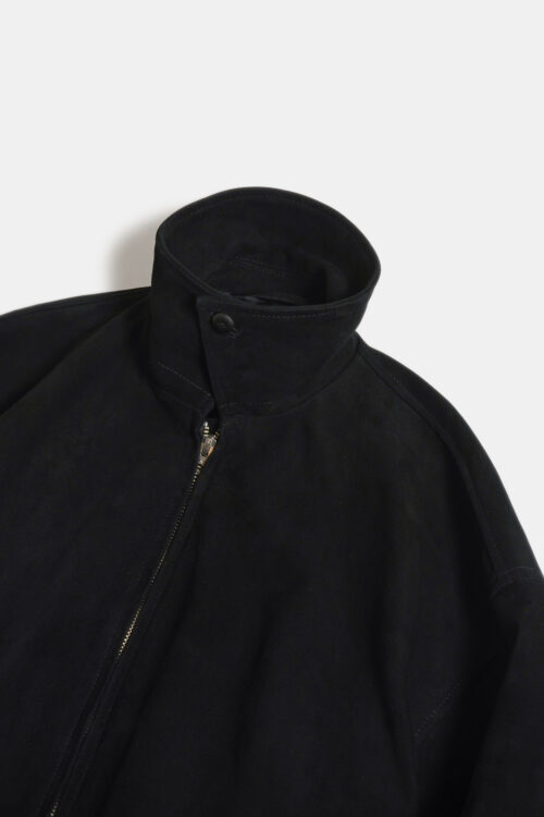 ZIP BLOUSON - SHEEP SUEDE - BLACK