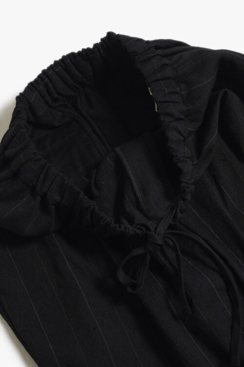 WIDE EASY PANTS - LINEN × COTTON × SILK - STRIPE