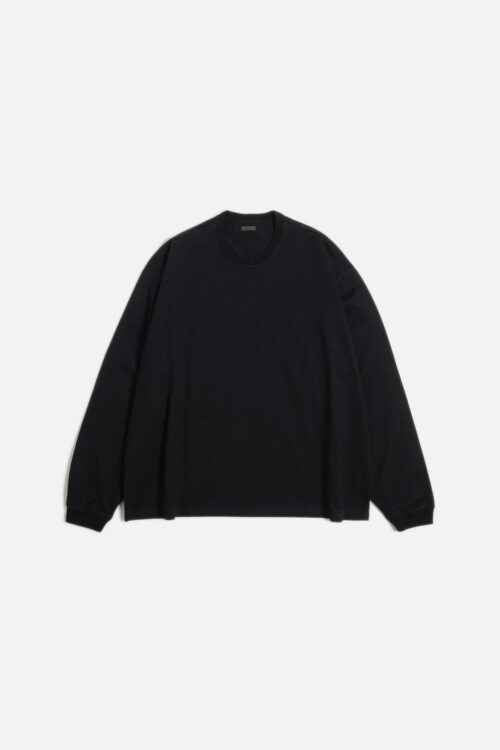COTTON JERSEY L/S TEE BLACK