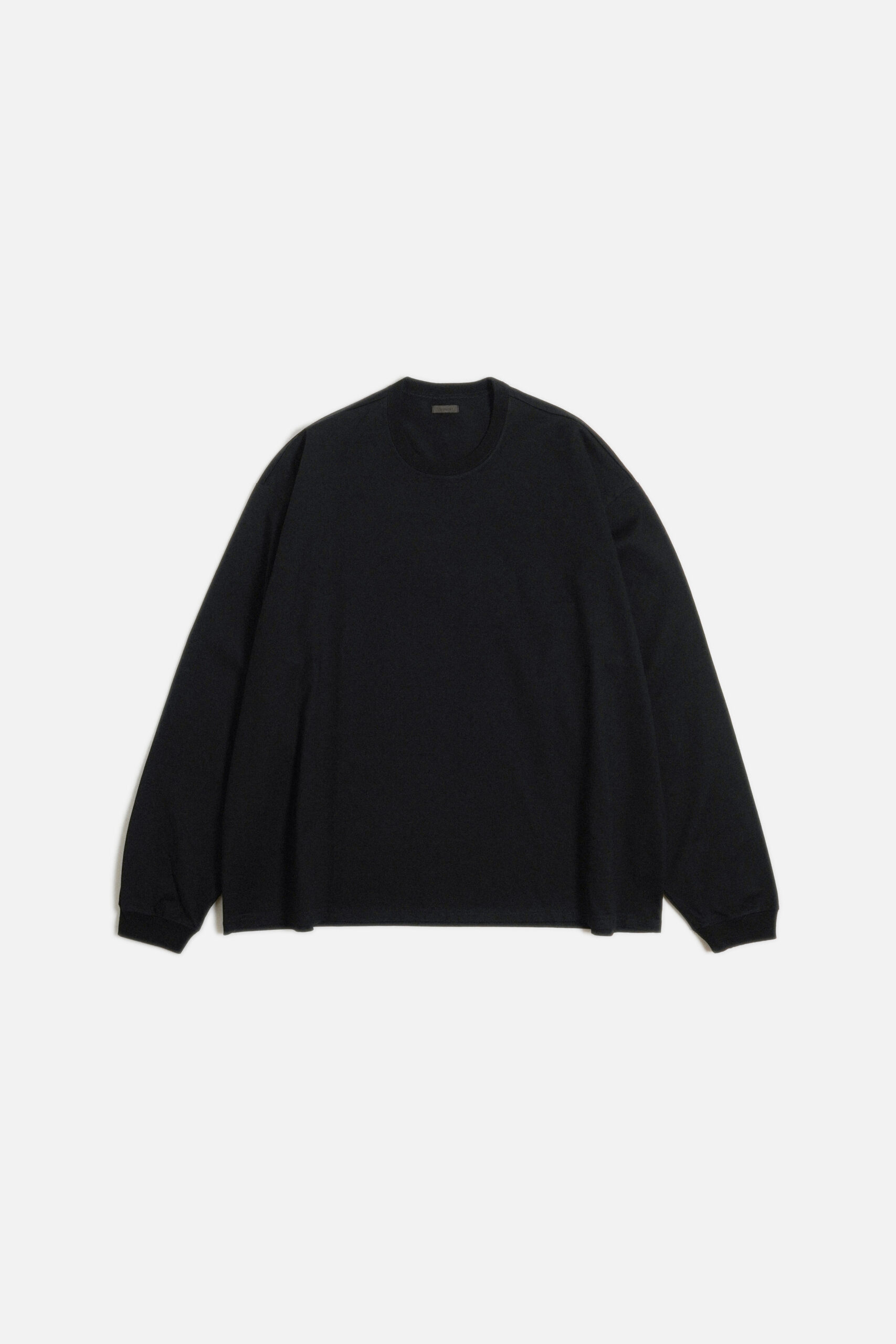 COTTON JERSEY L/S TEE BLACK