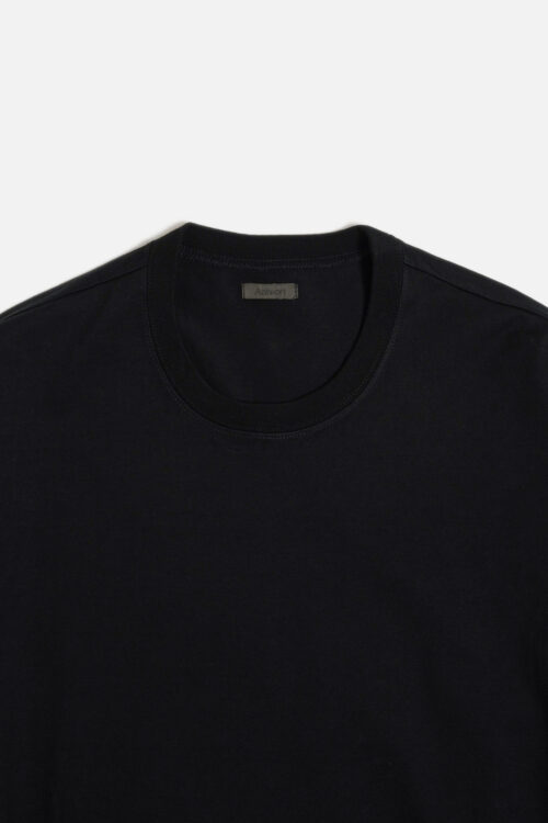 COTTON JERSEY L/S TEE BLACK