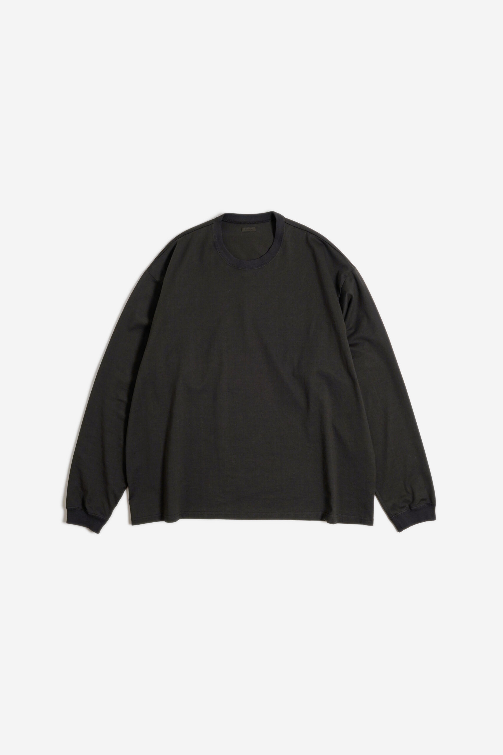 COTTON JERSEY L/S TEE CHARCOAL