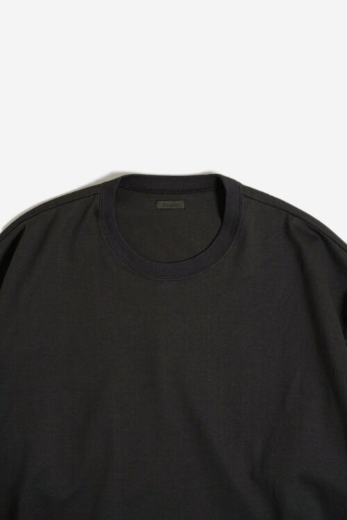 COTTON JERSEY L/S TEE CHARCOAL