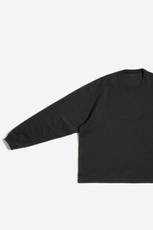 COTTON JERSEY L/S TEE CHARCOAL