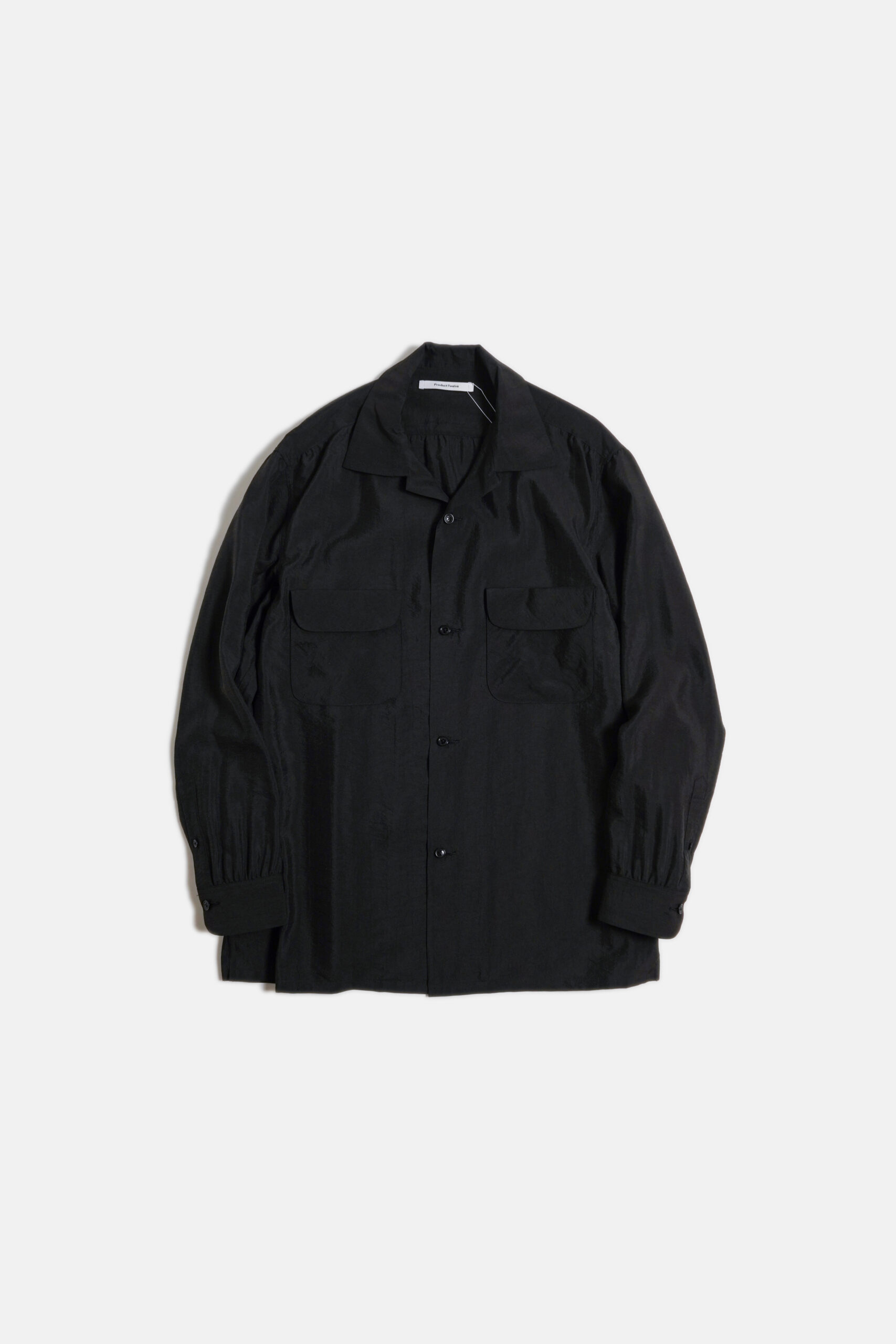 SILK NYLON WORK SHIRT BLACK