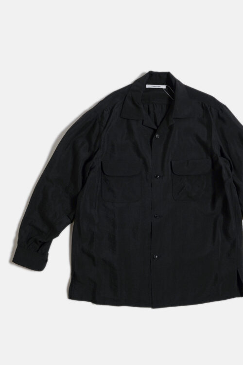 SILK NYLON WORK SHIRT BLACK
