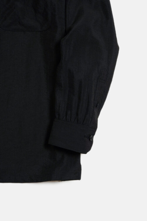 SILK NYLON WORK SHIRT BLACK