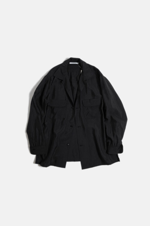 SILK NYLON WORK SHIRT BLACK