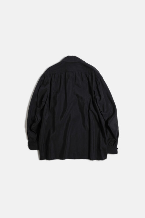 SILK NYLON WORK SHIRT BLACK