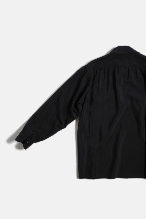SILK NYLON WORK SHIRT BLACK