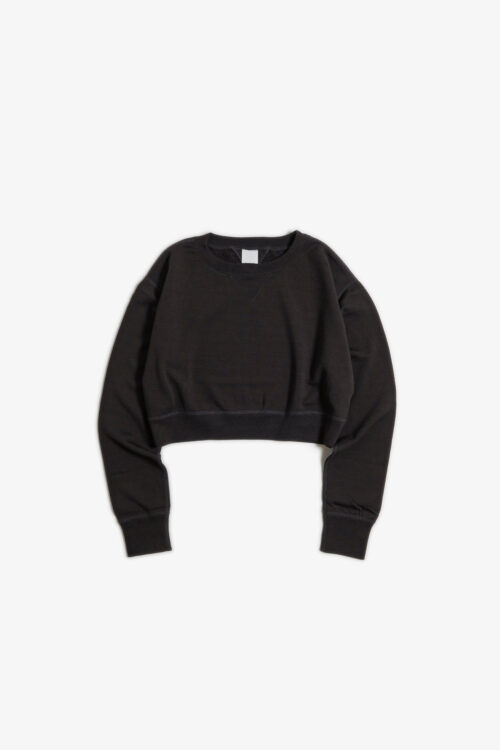 SUPER 140'S MELINO WOOL CREWNECK SWEAT SHIRT BROWN