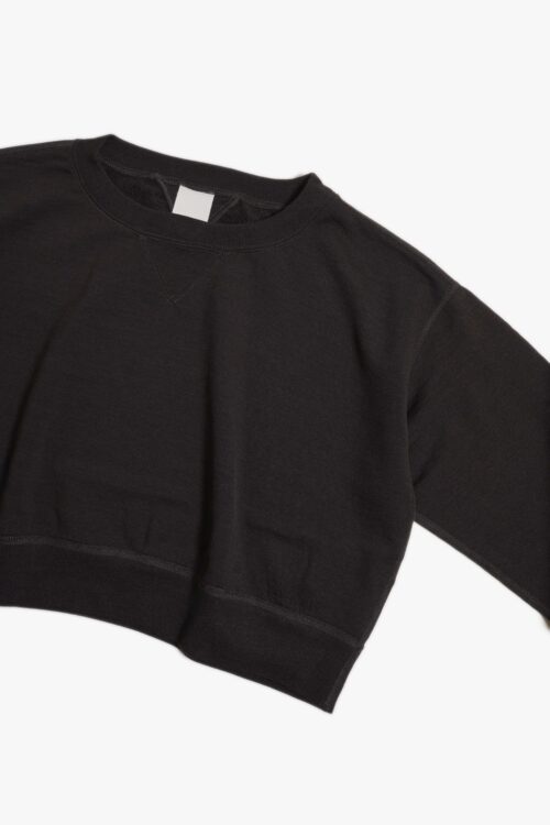 SUPER 140'S MELINO WOOL CREWNECK SWEAT SHIRT BROWN