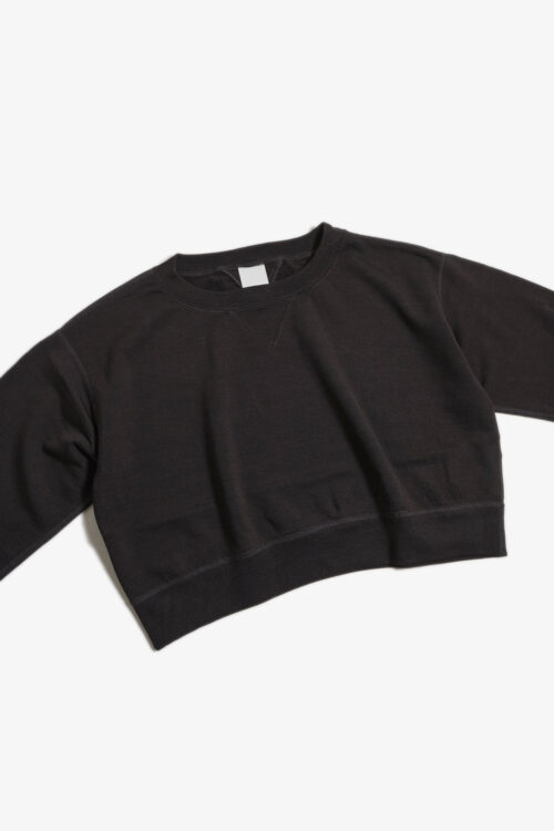 SUPER 140'S MELINO WOOL CREWNECK SWEAT SHIRT BROWN