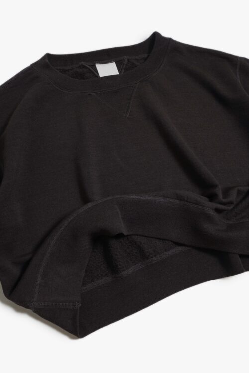 SUPER 140'S MELINO WOOL CREWNECK SWEAT SHIRT BROWN