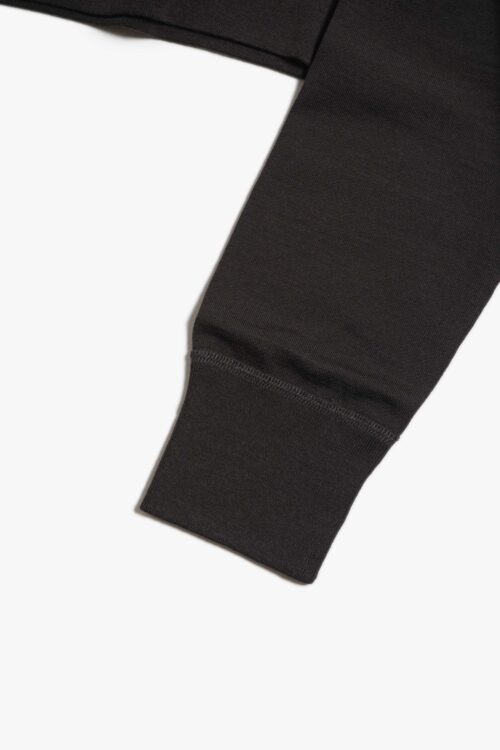 SUPER 140'S MELINO WOOL CREWNECK SWEAT SHIRT BROWN