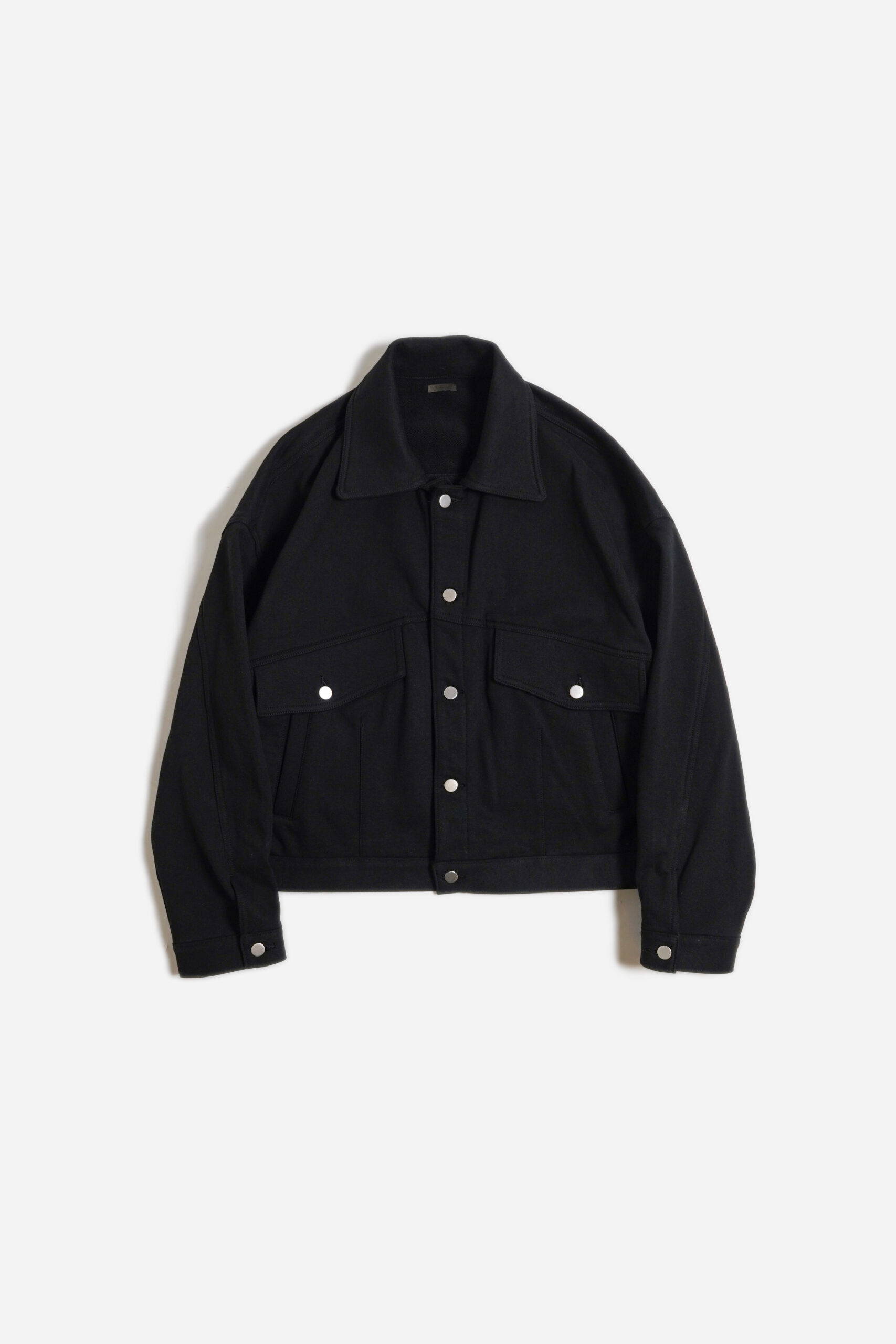 SWEAT TRUCKER JACKET BLACK