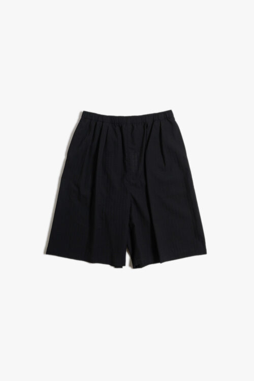 TECHNO WOOL SUCKER TRAINING SHORTS BLACK