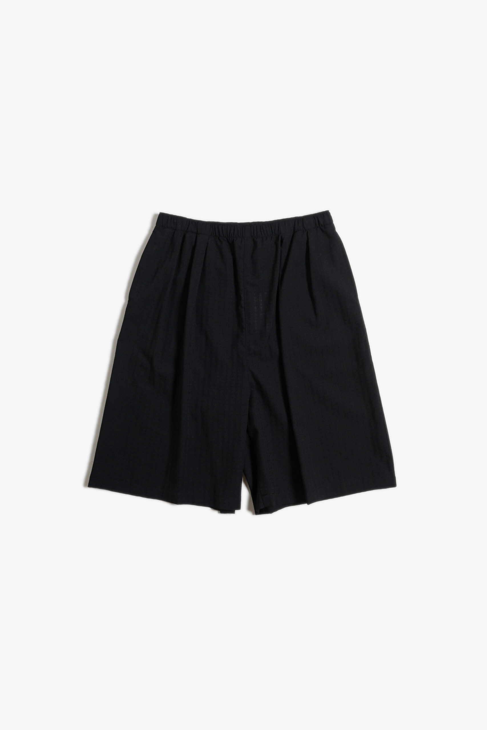 TECHNO WOOL SUCKER TRAINING SHORTS BLACK