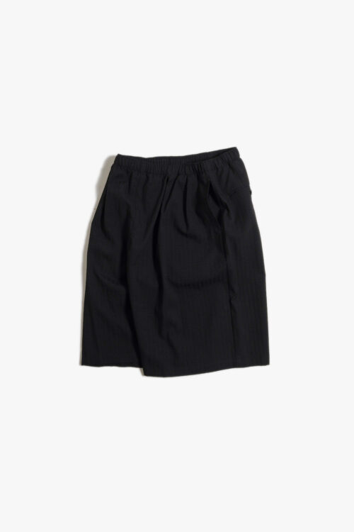 TECHNO WOOL SUCKER TRAINING SHORTS BLACK