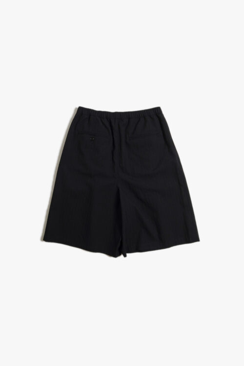 TECHNO WOOL SUCKER TRAINING SHORTS BLACK