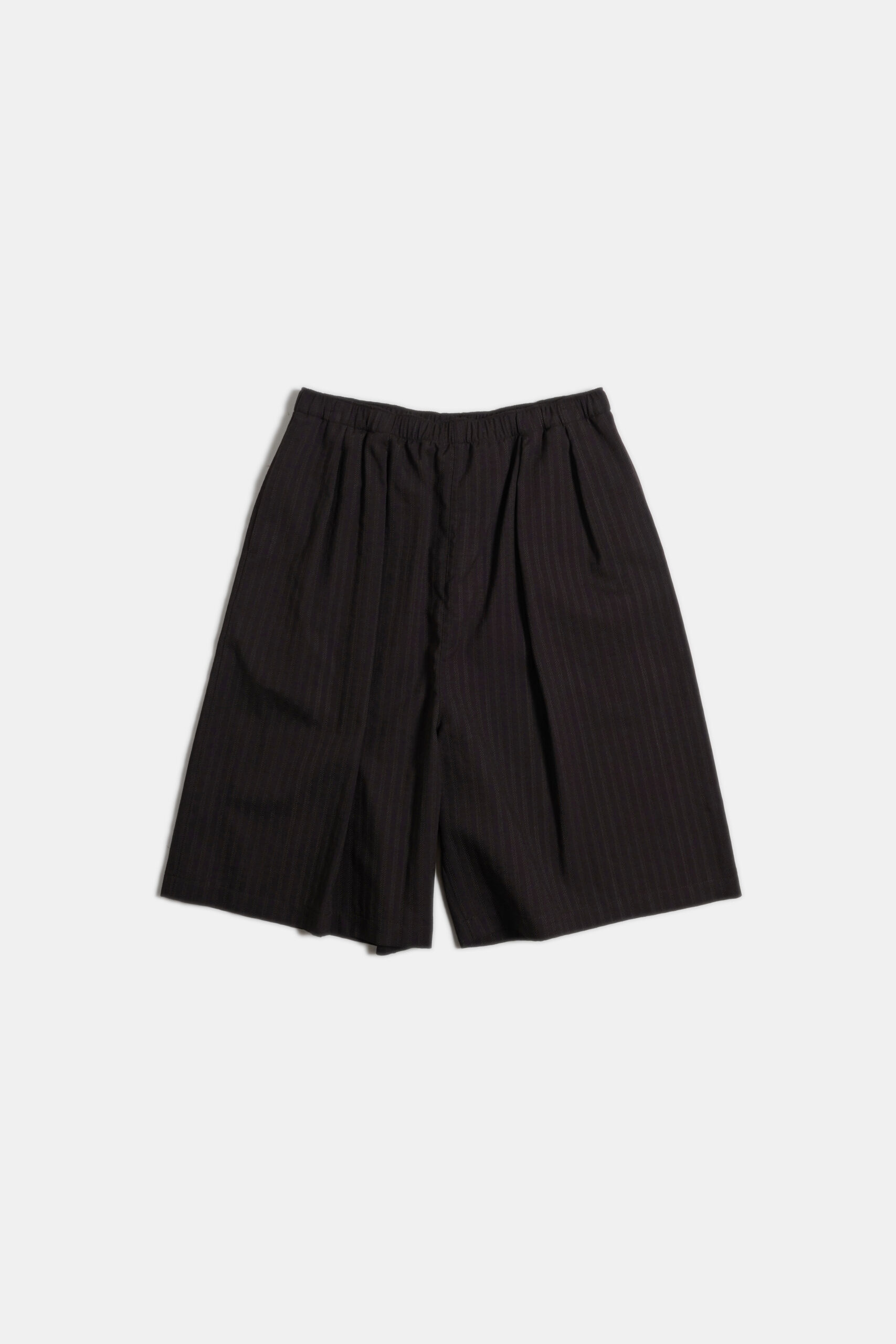 TECHNO WOOL SUCKER TRAINING SHORTS BROWN