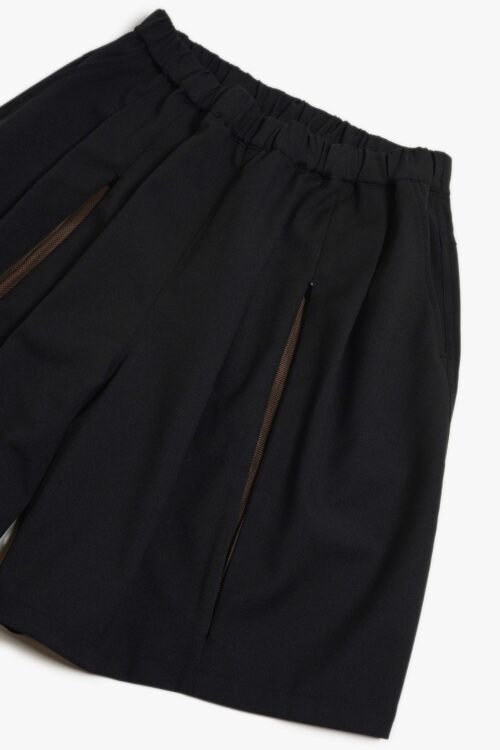 VENTILATION SHORTS _263 BLACK × DARK BROWN