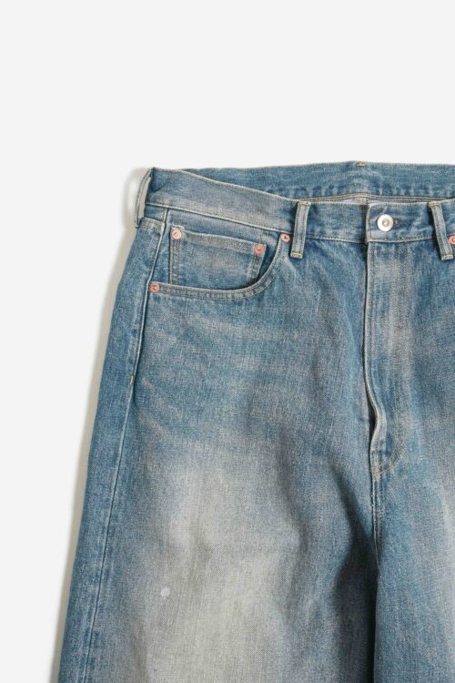 5POCKET BAGGY PANTS - RAW DENIM - FADE INDIGO