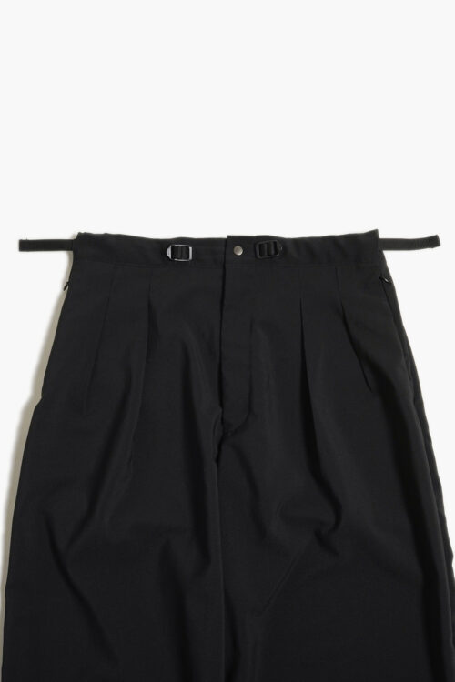 ADJUSTABLE WIDE PANTS BLACK
