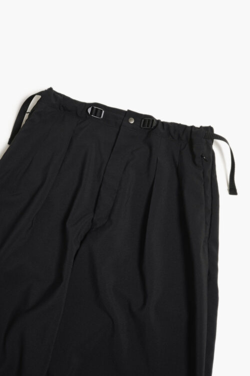 ADJUSTABLE WIDE PANTS BLACK